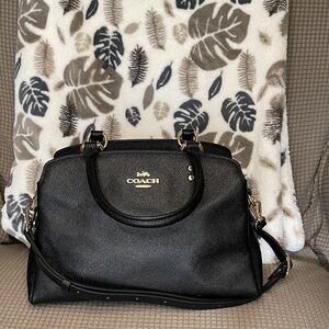 Coach Black Leather Satchel
